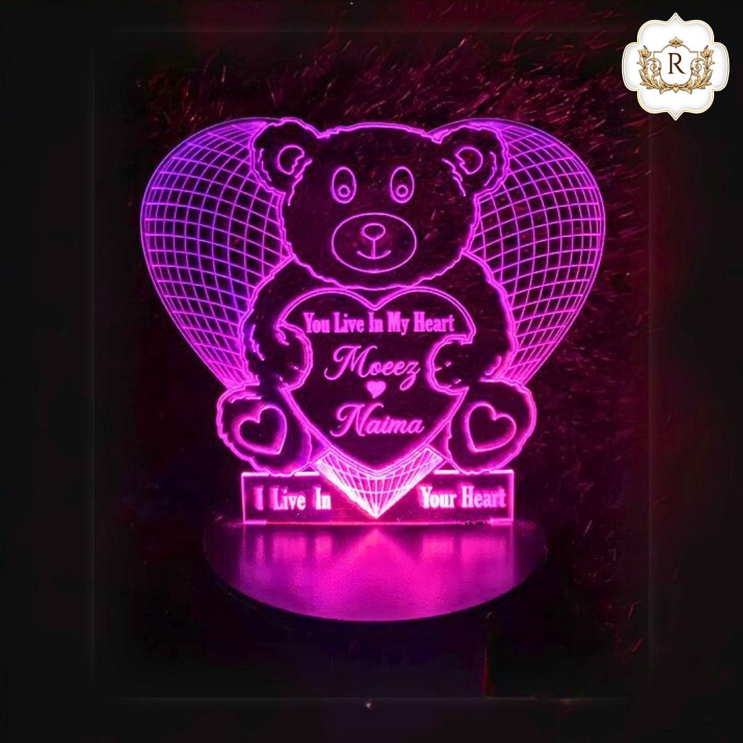 Panda Customised illusion Lamp