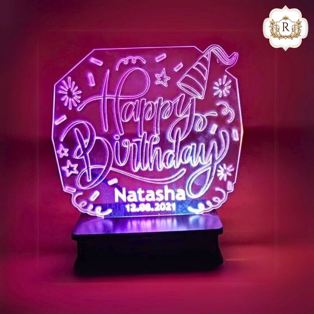 3D Birthday Customised Illusion Lamp