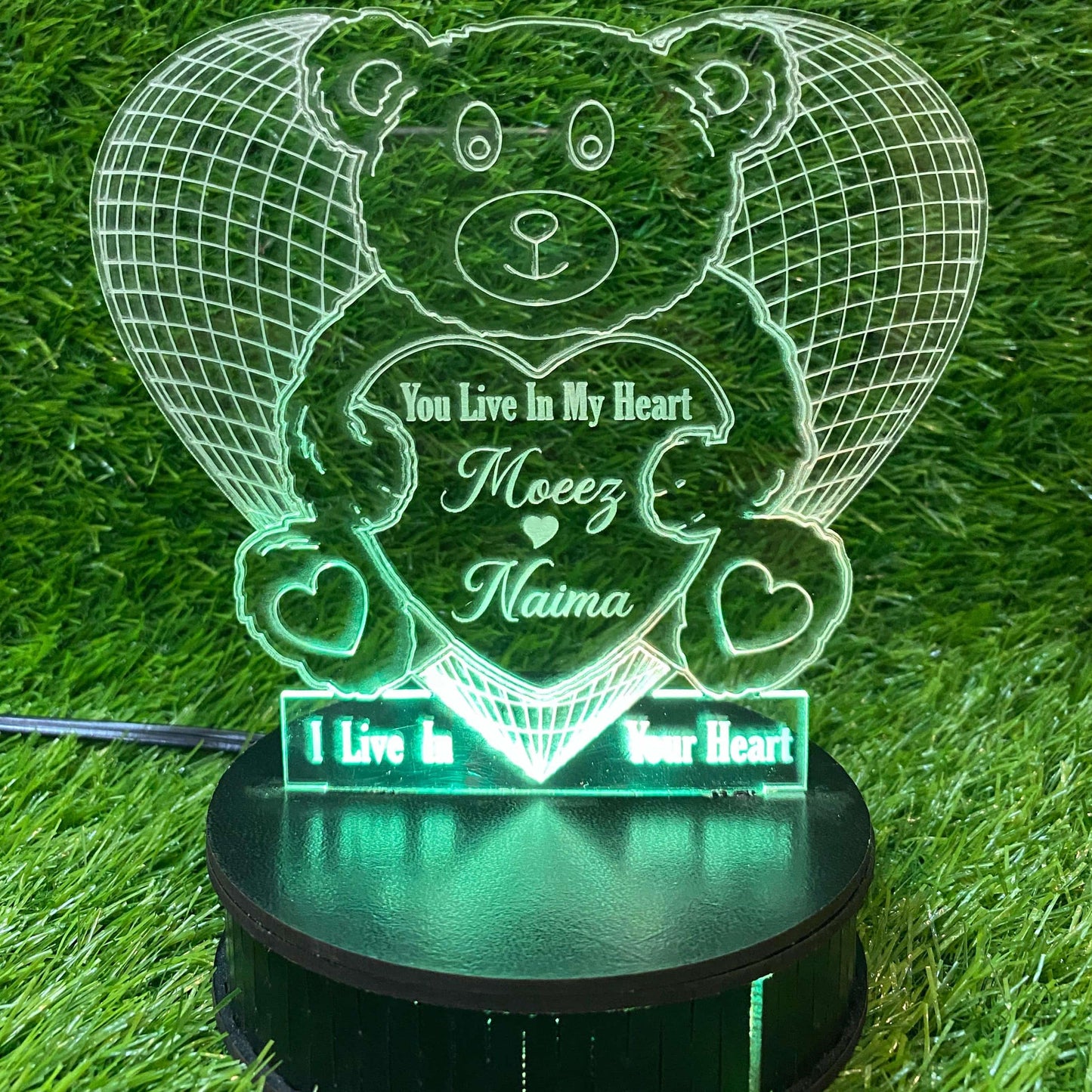 Panda Customised illusion Lamp