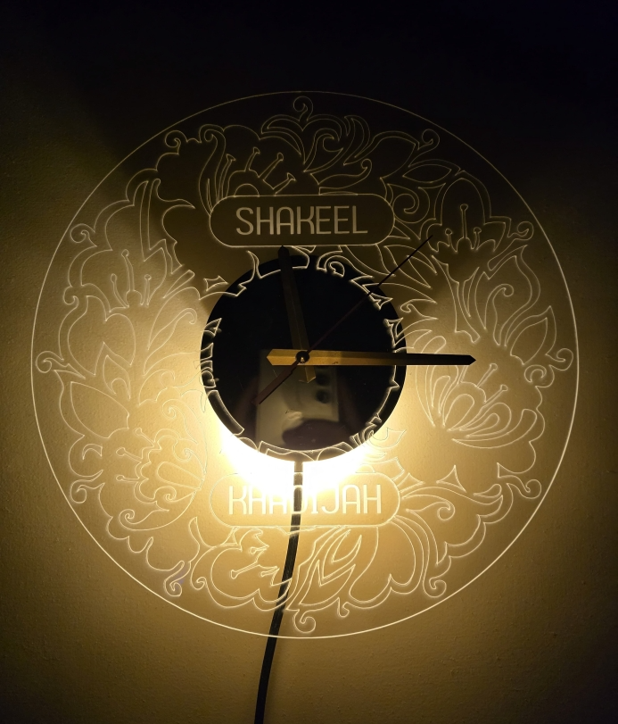Customised illusion wall clock A1 - REBOCH DECOR