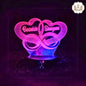 Infinity Heart Customised Illusion Lamp