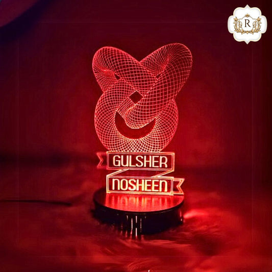 029 -Love Knot Customised Illusion Lamp