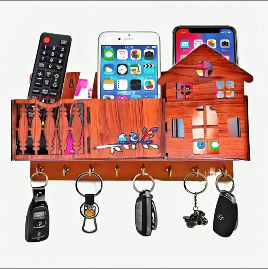 Home Design Wooden Key Holder Multipurpose A3