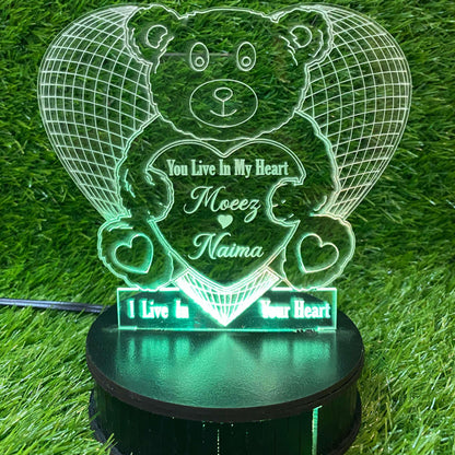 Panda Customised illusion Lamp