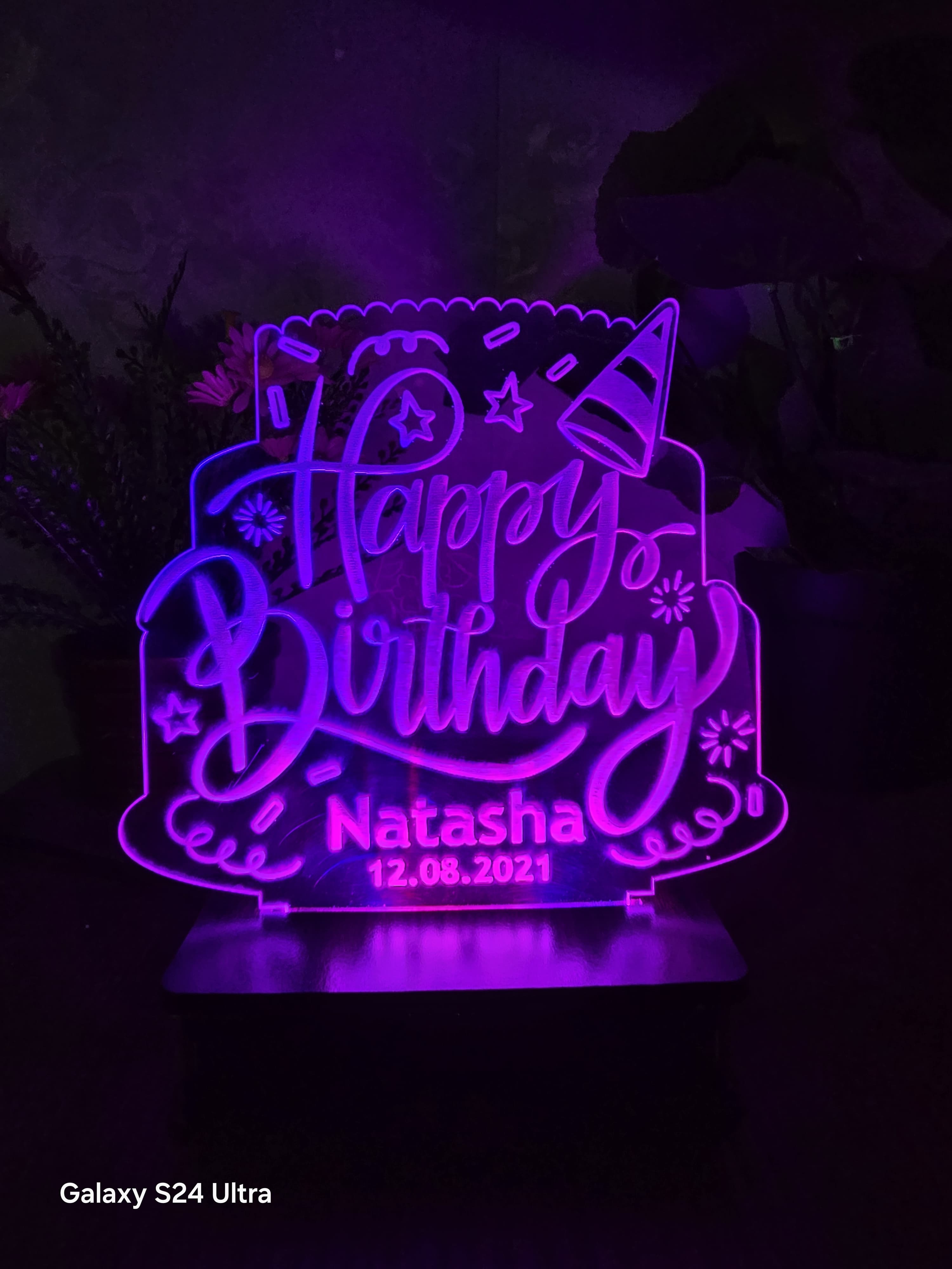 3D Birthday Cake Customised Illusion Lamp