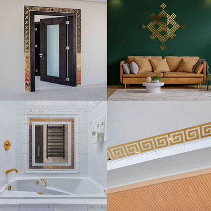 Border Greek Mirror Wall Sticker