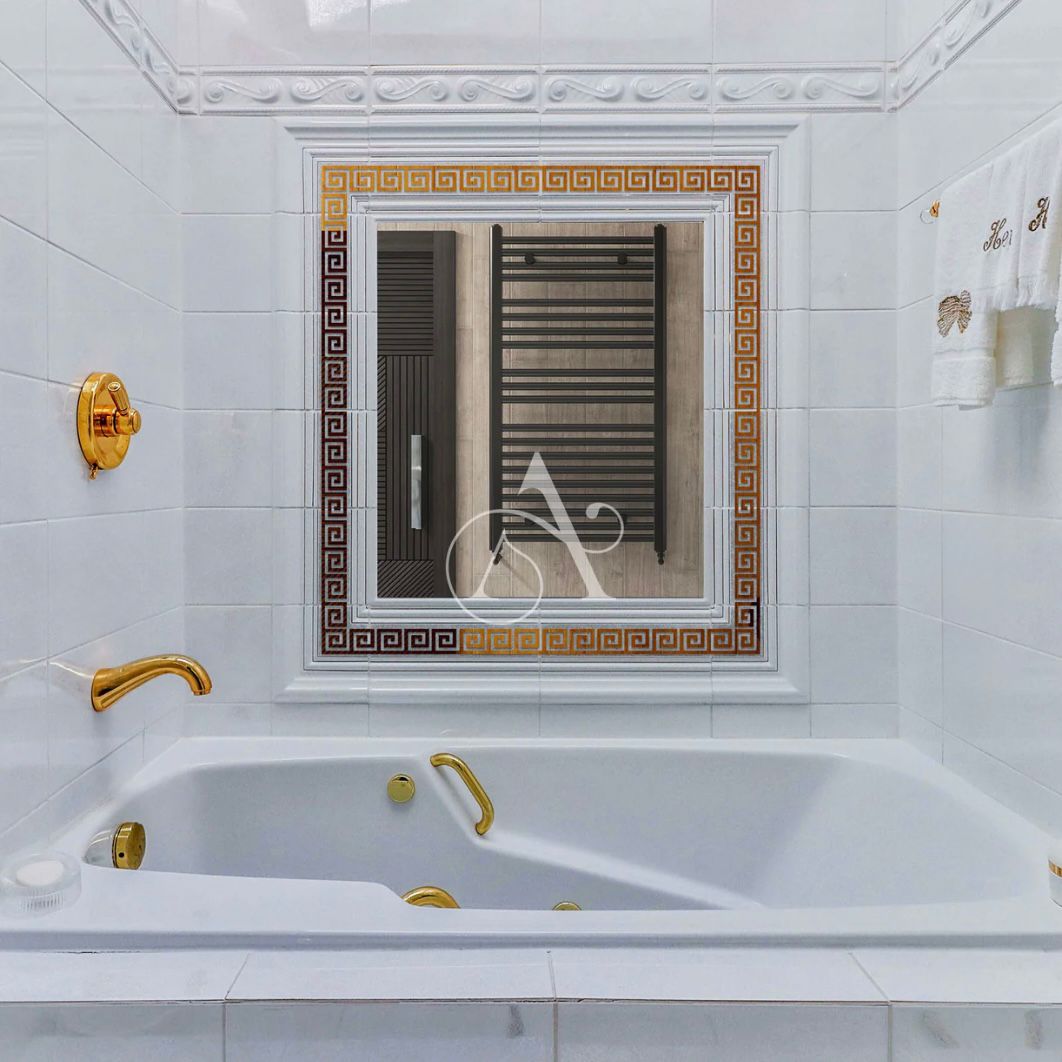 Border Greek Mirror Wall Sticker