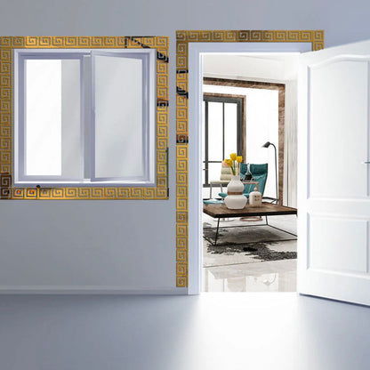 Border Greek Mirror Wall Sticker