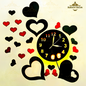 Heart Shaped Wall Clock With Light - REBOCH DECOR