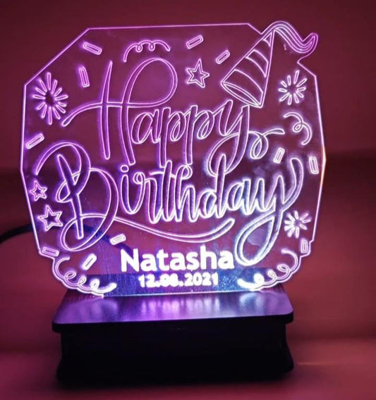 3D Birthday Customised Illusion Lamp