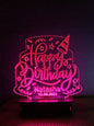 3D Birthday Cake Customised Illusion Lamp