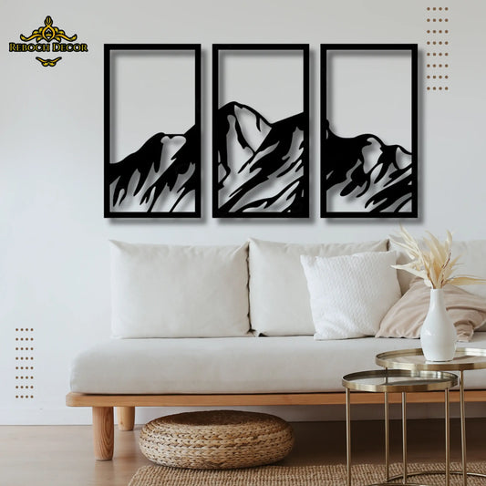 3D Mountain Wooden Wall Decor - REBOCH DECOR