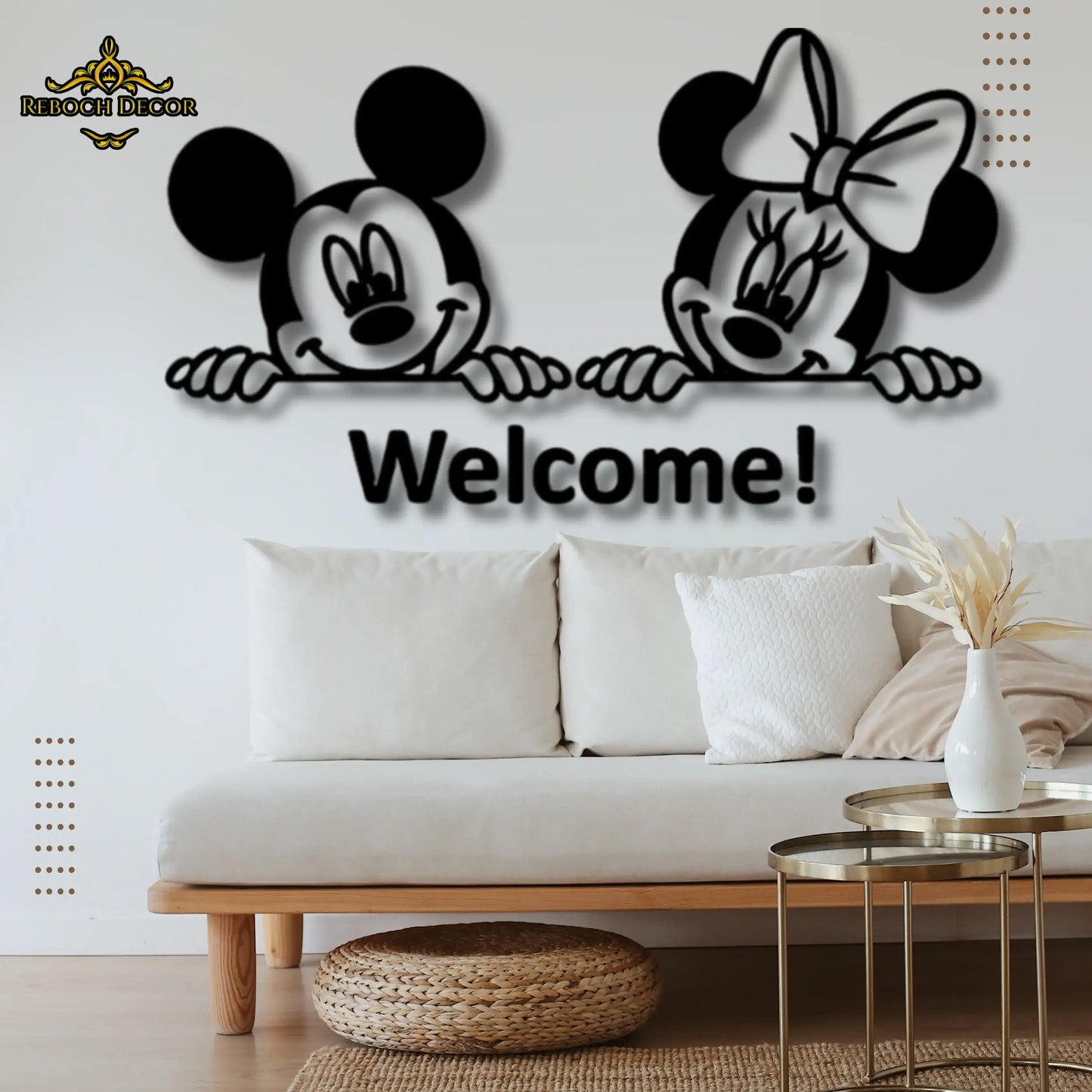 3D Welcome Wooden Wall Decor - REBOCH DECOR