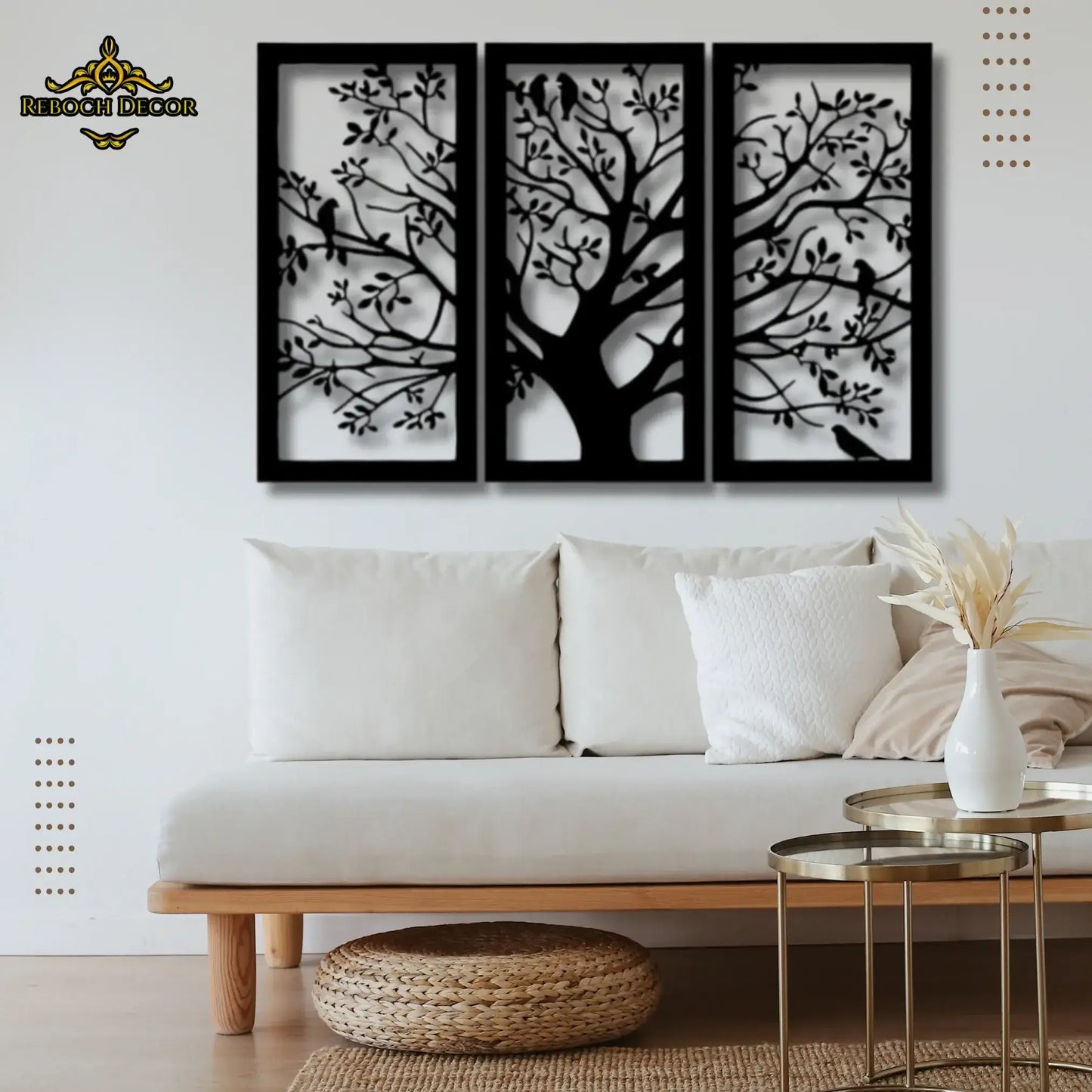 3D Tree Wooden Wall Decor - REBOCH DECOR